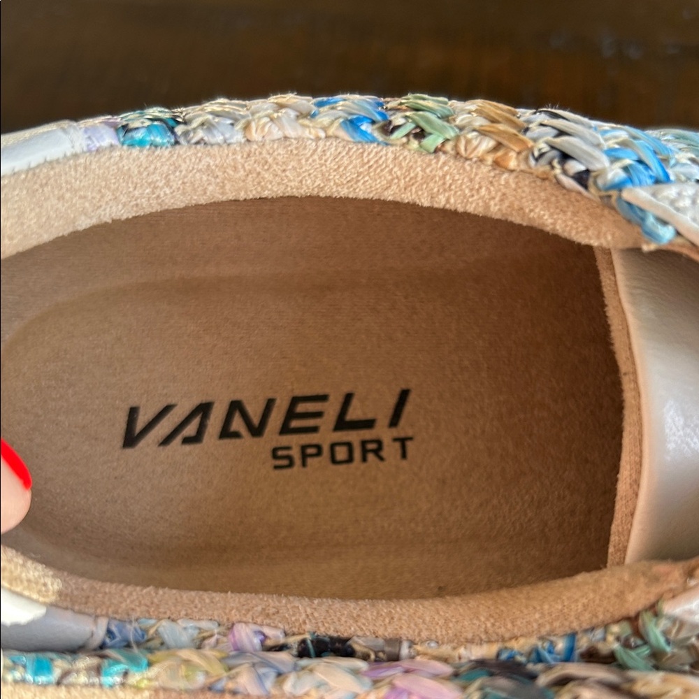 Vaneli Women's Cream and Multicolor Sneakers - Picture 5 of 7